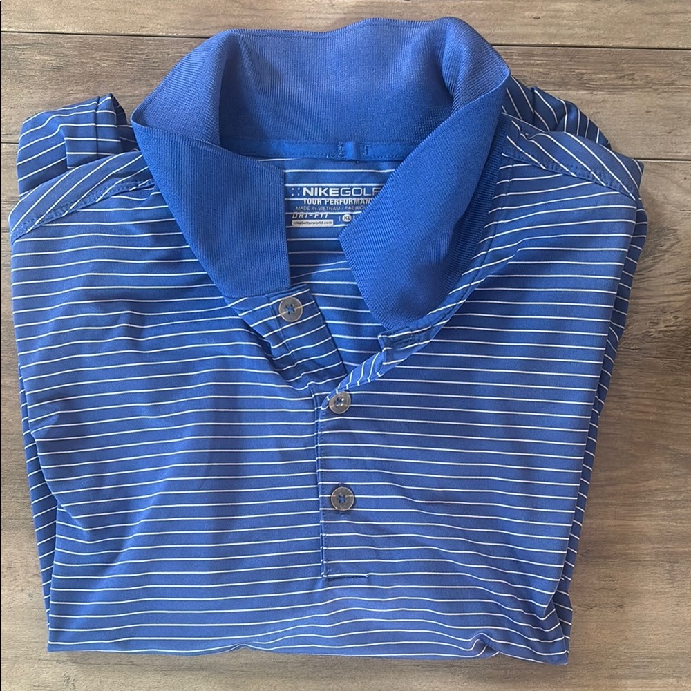 Nike Blue Performance Polo Shirt